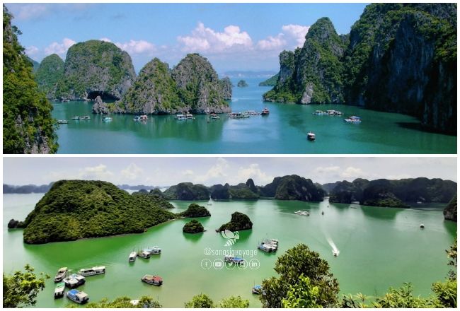 La beauté de la baie d'Halong